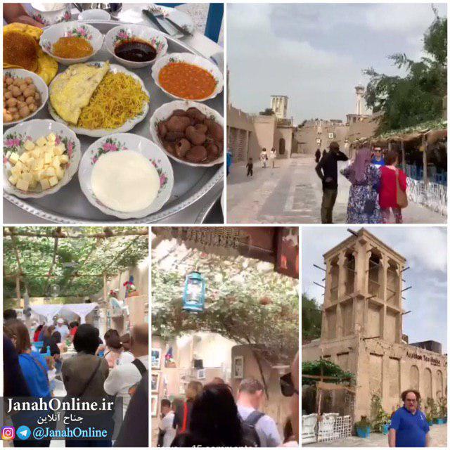 صف طویل گردشگران برای معماری وغذای جنوبی ایران در دوبی!